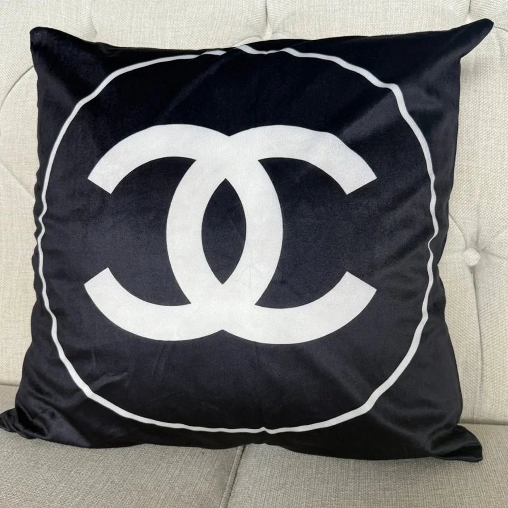 NEW Black and White Accent Pillow